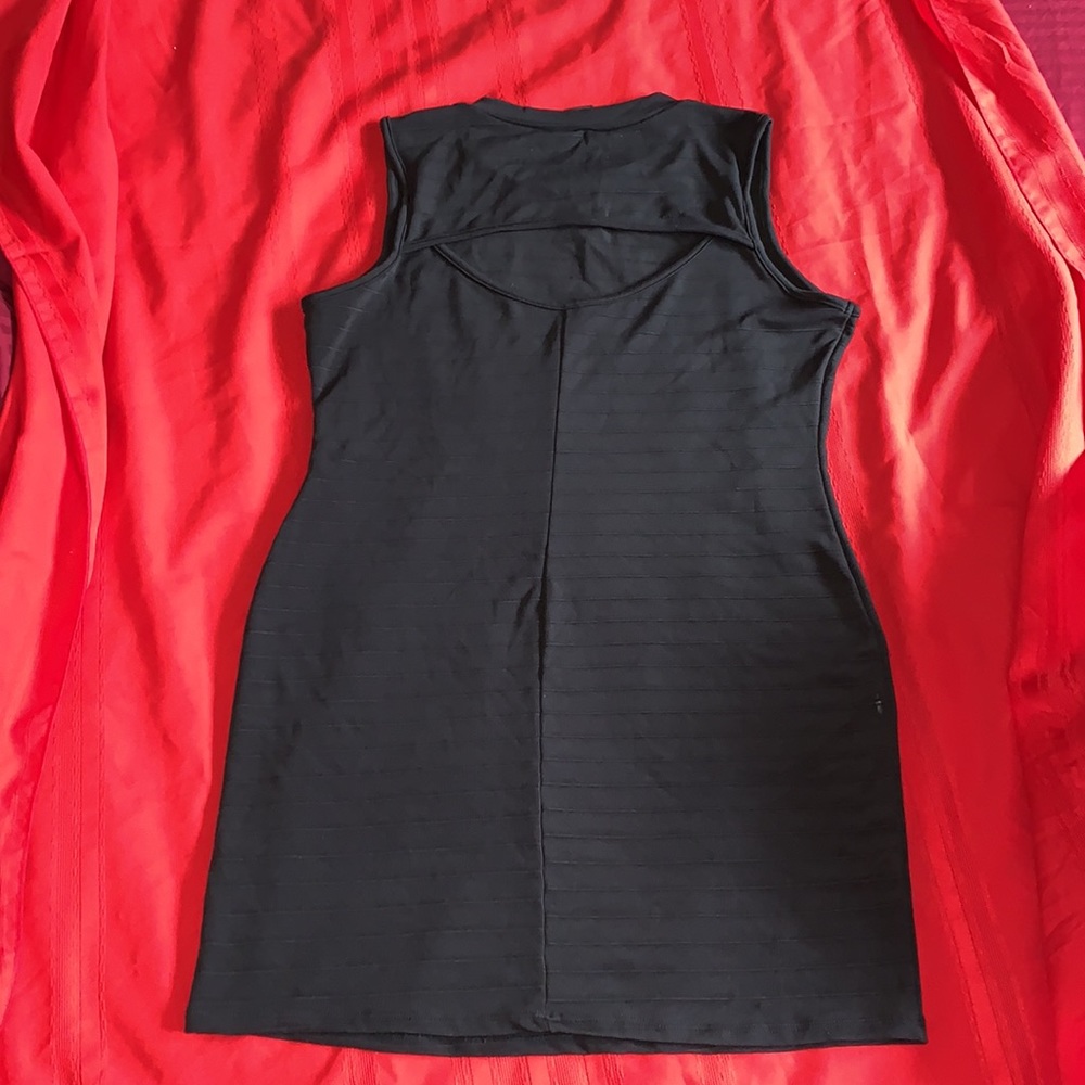 Black Open Back Mini Dress - Picture 2 of 8